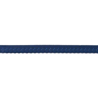 Elastisches Einfassband Spitze [12 mm] – marineblau, 