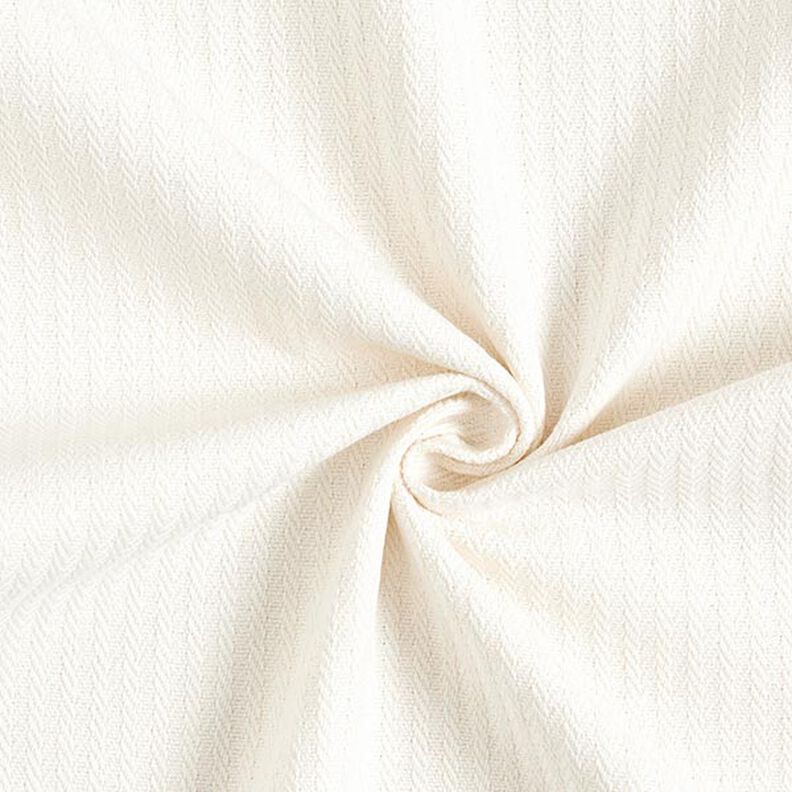 Dekostoff Jacquard dezente Streifen – wollweiss, image number 1