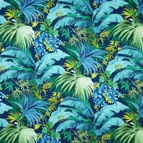 Halb-Panama Dekostoff Polinesia – blau/grün, 