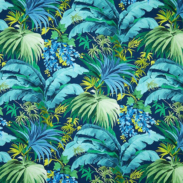 Halb-Panama Dekostoff Polinesia – blau/grün,  image number 1