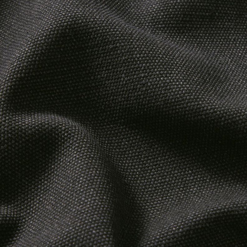 Dekostoff Canvas gewachst – schwarz,  image number 2