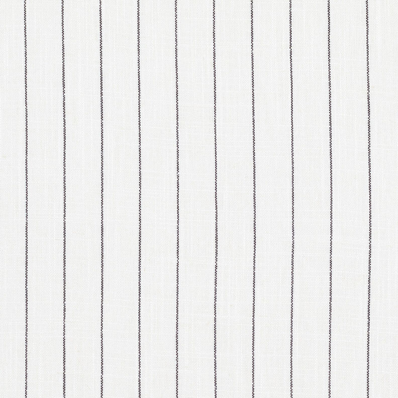 Viskose-Leinen-Mix breite Nadelstreifen – wollweiss/schwarz,  image number 1