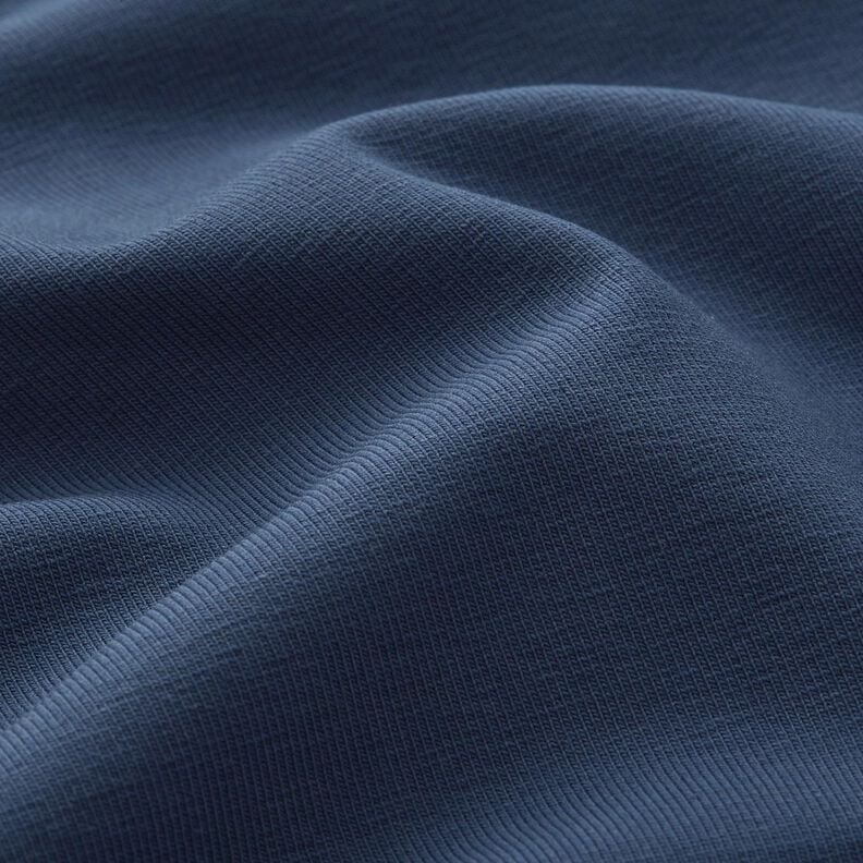 Baumwolljersey Medium Uni – jeansblau, image number 4