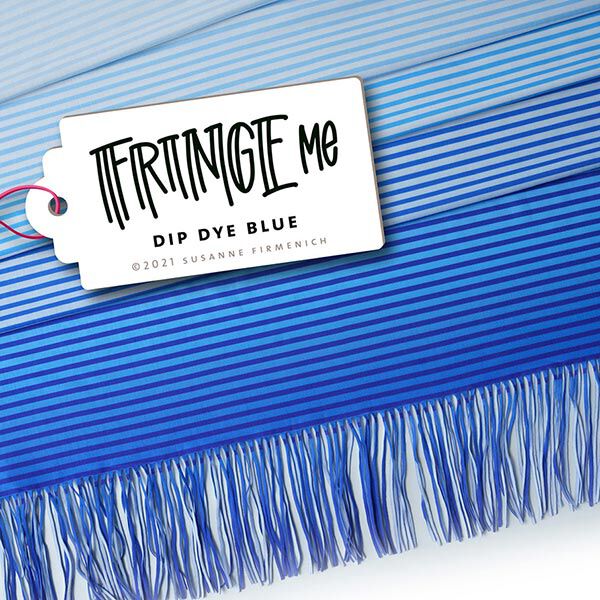 FRINGE ME Dip Dye Blue – blau | Albstoffe | Hamburger Liebe,  image number 7