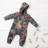 Softshell abstraktes Muster – anthrazit/traube,  thumbnail number 7