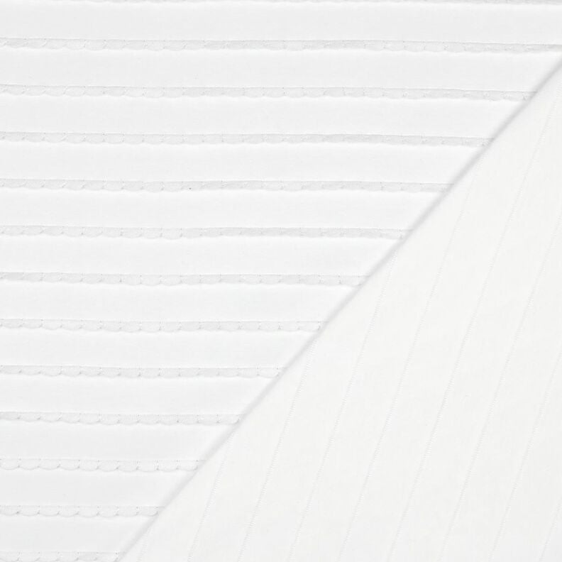 Baumwolljersey R&uuml;schen &ndash; weiss,  image number 4