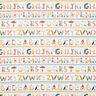 Baumwollstoff Popeline tierische Buchstaben – weiss,  thumbnail number 1