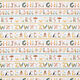 Baumwollstoff Popeline tierische Buchstaben – weiss,  thumbnail number 1