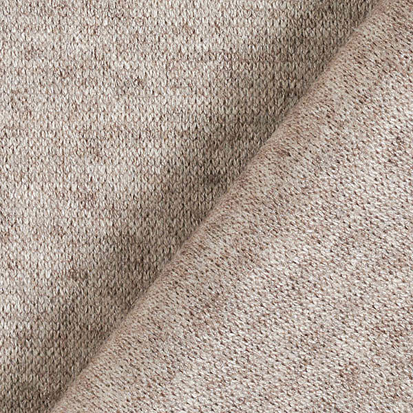 Strickstoff Viskose-Mix Melange – cashew | Reststück 100cm