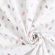 Baumwollpopeline Baby-Füßchen – weiss/rosa – Muster,  thumbnail number 3