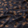 Baumwolljersey abstrakte Pflanzen – schwarzblau/hellbraun,  thumbnail number 2