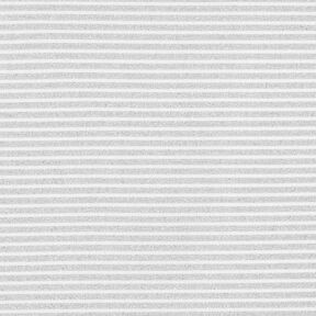 Jersey schmale Glitzerstreifen – weiss/silber metallic,  Jersey schmale Glitzerstreifen – weiss/silber metallic,