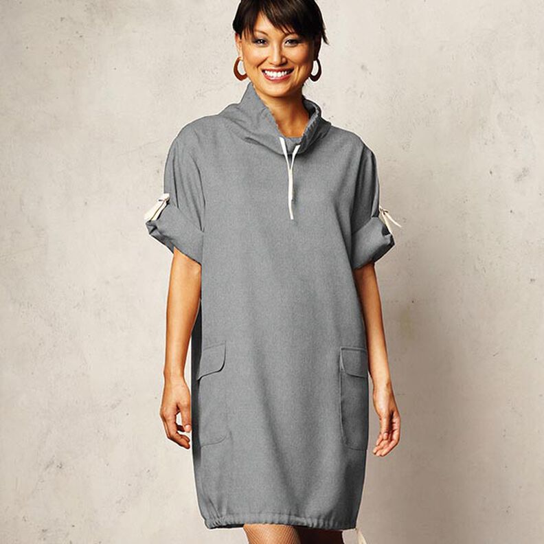 Baumwollfleece Uni – grau | Reststück 70cm,  image number 7