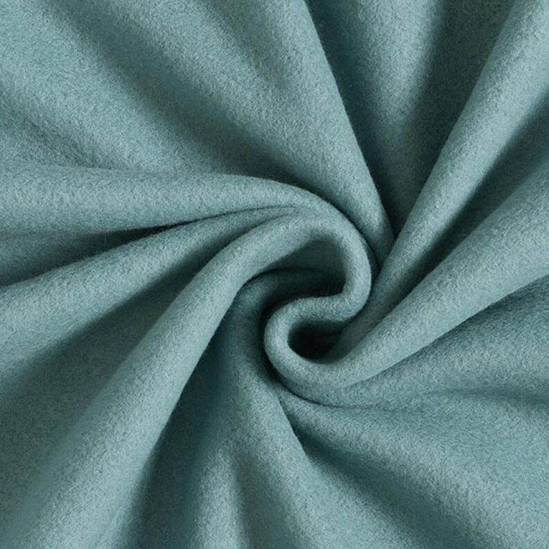 Baumwollfleece Uni – stahlblau | Reststück 100cm,  image number 1