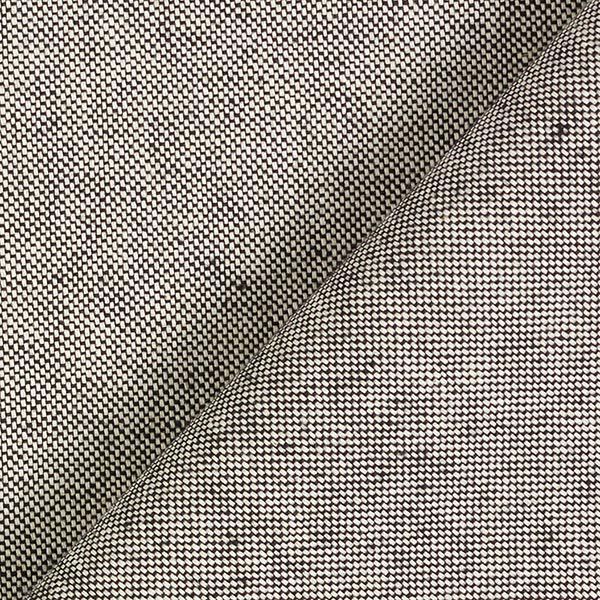 Dekostoff Halbpanama Chambray recycelt – schwarz/weiss