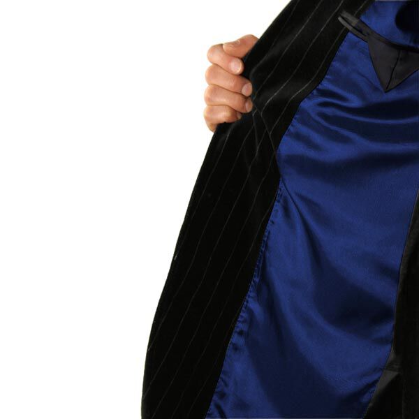 Duchesse Royal Futtersatin | Neva´viscon – marineblau | Reststück 50cm