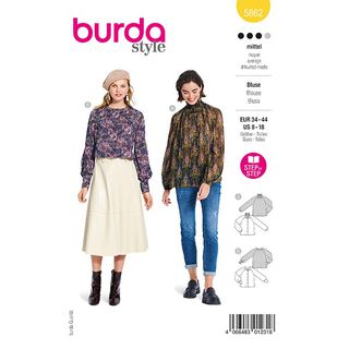 Bluse | Burda 5862 | 34-44, 