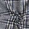 Mantelstoff Doubleface Karo – marineblau/weiss,  thumbnail number 3