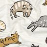 Baumwolljersey Katzen | Poppy Fabrics – natur/braun,  thumbnail number 2