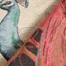 Dekopanel Gobelin Pfau &ndash; hellbeige/blau,  thumbnail number 4