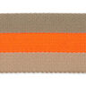 Taschengurtband Neon [ 40 mm ] – neonorange/beige,  thumbnail number 4