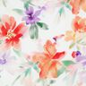 LENZING™ ECOVERO™ Viskosestoff Frühlingsblumen Digitaldruck – weiss/pfirsichorange,  thumbnail number 1