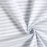 Baumwollstoff Cretonne legere Streifen – hellgrau/weiss,  thumbnail number 3