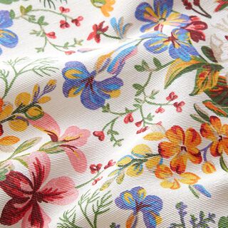 Dekostoff Canvas gemaltes Blumenmeer, 