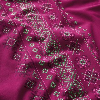 GOTS Jersey EVERMORE Stitches | Hamburger Liebe - Albstoffe – beere, 