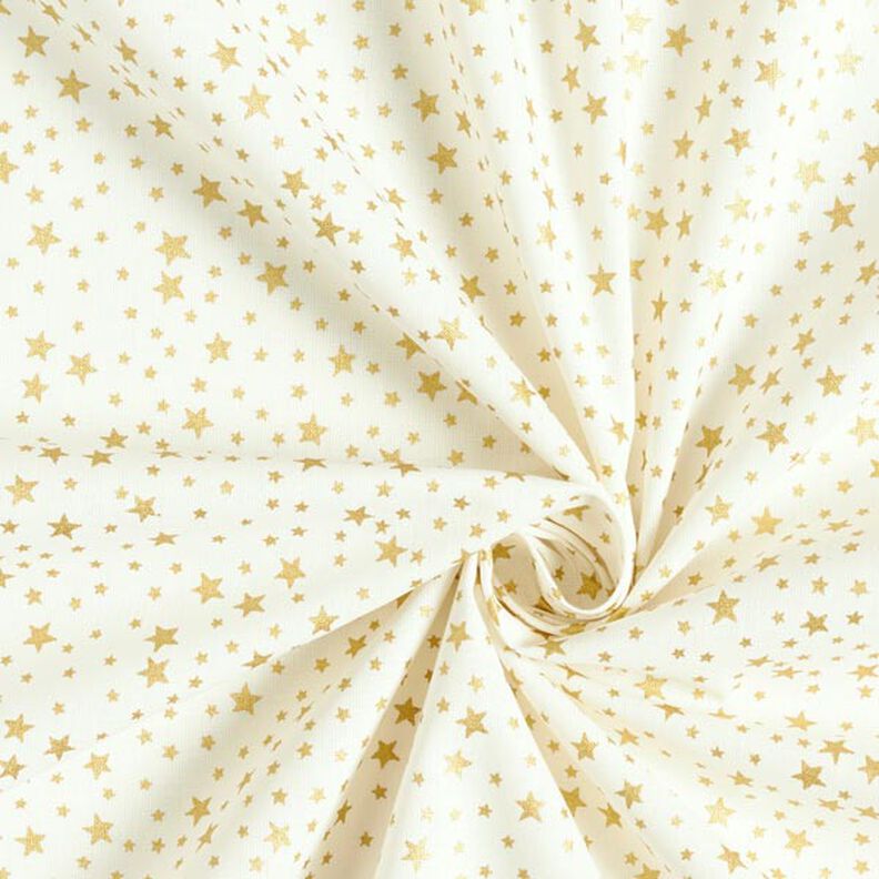 Baumwollstoff Cretonne weihnachtlicher Sternenhimmel klein – weiss, image number 4
