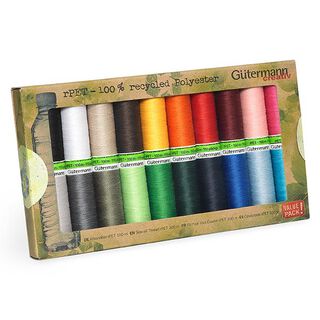 Nähfaden-Set Allesnäher rPET  [ 100m / 20 Stück  ] | Gütermann creativ, 