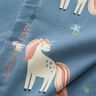 Baumwolljersey süsse Glitzer-Einhörner – blaugrau,  thumbnail number 3
