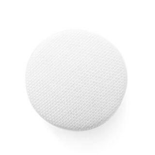 Bezogener Knopf, Classic Poly 12 - weiss, 