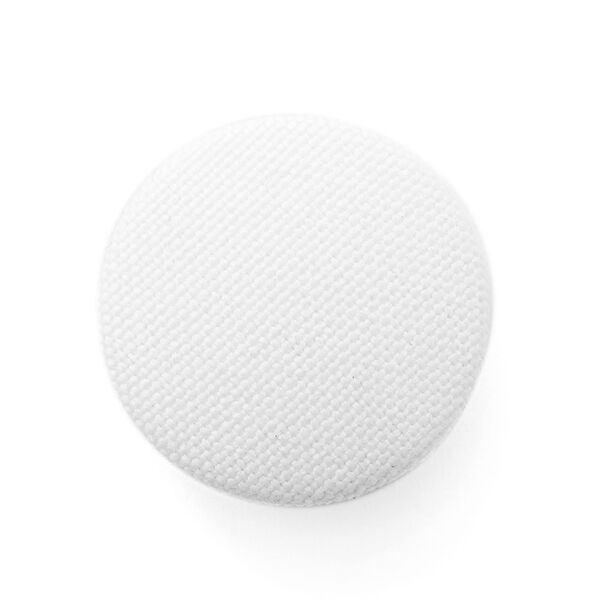 Bezogener Knopf, Classic Poly 12 - weiss, image number 1