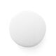Bezogener Knopf, Classic Poly 12 - weiss,  thumbnail number 1