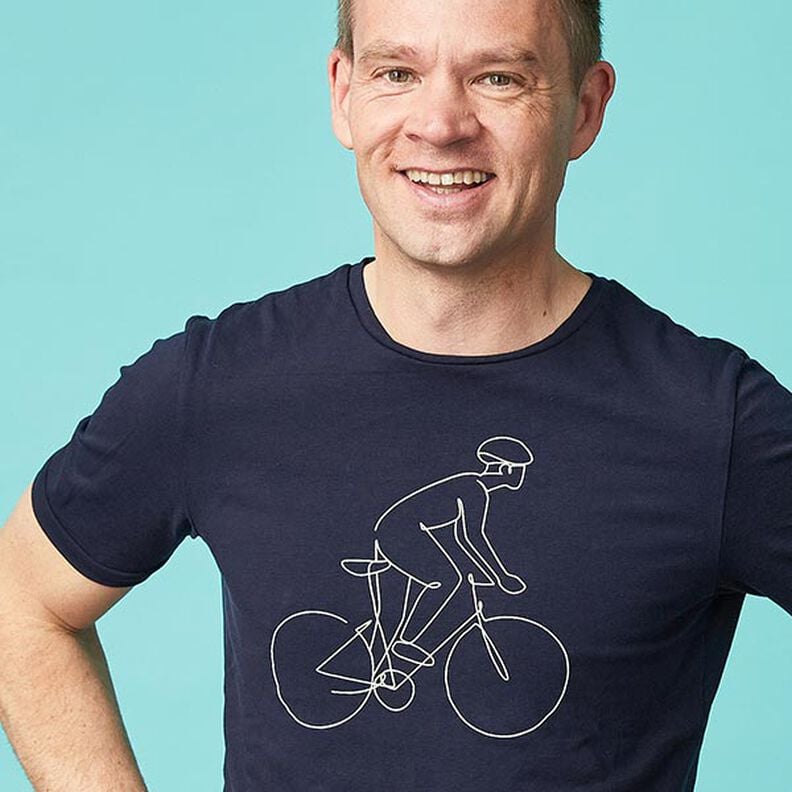 Baumwolljersey Medium Uni – nachtblau,  image number 4