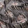 Chiffon mit Satin- und Metallicstreifen Blumen – schwarz/weiss,  thumbnail number 2