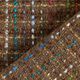 Bouclé Schurwoll-Mix bunte Streifen & Lurex – mittelbraun,  thumbnail number 6