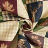 Dekostoff Gobelin herbstliches Patchwork – hellbeige/karminrot,  thumbnail number 3