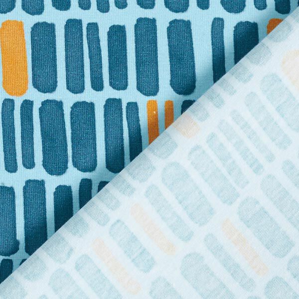 GOTS Baumwolljersey Streifen | Tula – babyblau, image number 4