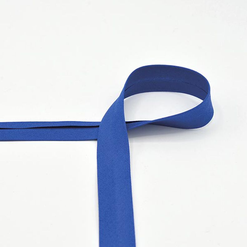Baumwoll-Schrägband Popeline [20 mm] – königsblau,  image number 1
