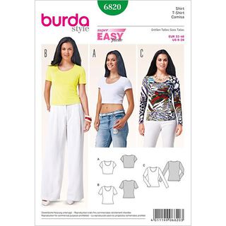 Shirt | Burda 6820 | 32-46, 