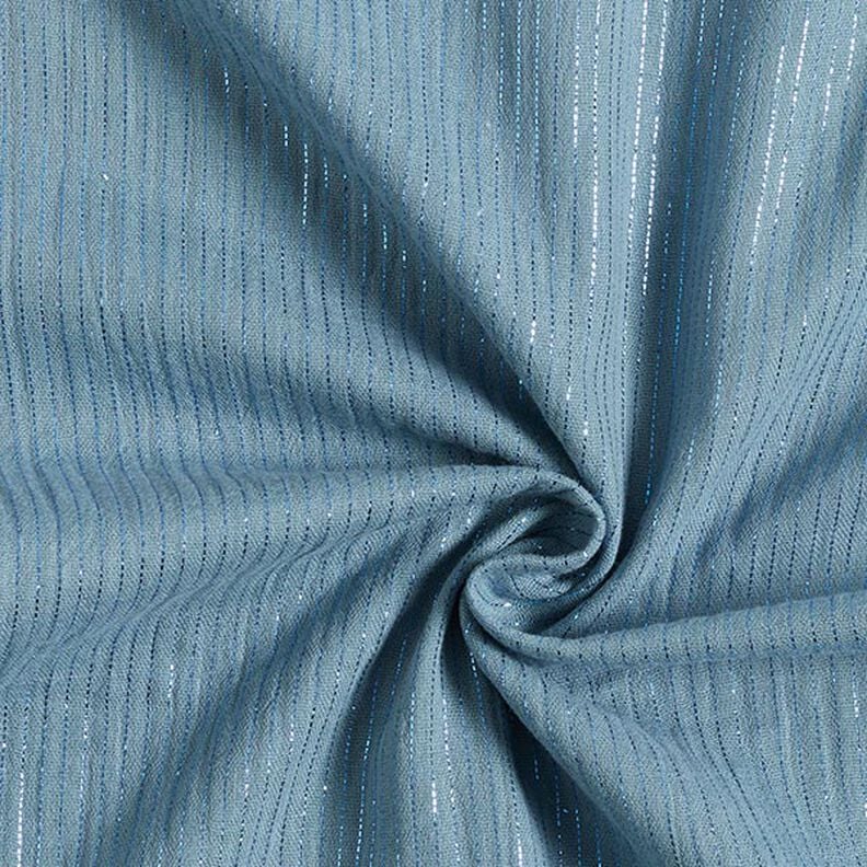 Baumwoll Musselin mit Schimmerstreifen – taubenblau,  image number 4