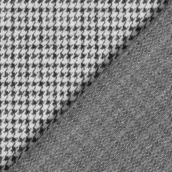 Angerauter Strickjacquard Hahnentritt – schwarz/weiss, image number 4