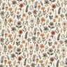 Musselin/ Doppel-Krinkel Gewebe Herbstblumen – wollweiss,  thumbnail number 1