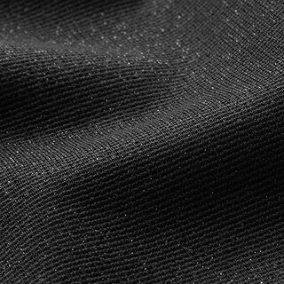 Jersey Viskose-Mix Glitzer – schwarz, 