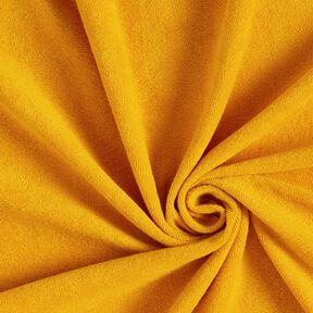 Frotteestoff Stretch Uni – currygelb, 