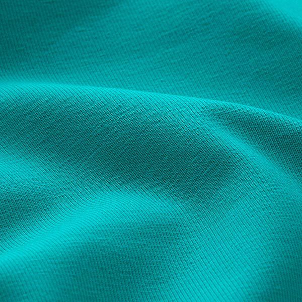 Baumwolljersey Medium Uni – türkis | Reststück 50cm
