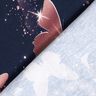 Baumwolljersey schimmernde Schmetterlinge | Glitzerpüppi – nachtblau/altrosa,  thumbnail number 4