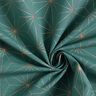 Dekostoff Canvas Artdecosterne – petrol/gold,  thumbnail number 3